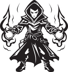 Avarice Arcana Iconic Emblem of Greed Mercenary of Wealth Vector Design of Sorcery