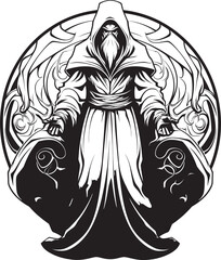 Mercenary Mastery Iconic Adamantine Emblem Sorcerous Avarice Vector Design of Greed