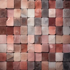 Rose marble tile tile colors stone look, in the style of mosaic pop art
