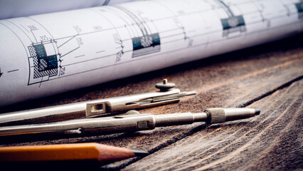 Architectural drawings and drafting kit