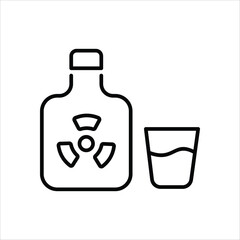 Toxic icon editable stock vector stock