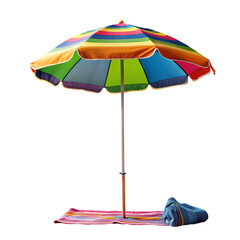Obraz premium 3d render summer umbrella for composition