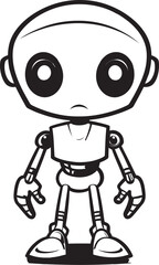 Interstellar Icons Alien Robot Logo Design Futuristic Fusion Vector Emblem of Extraterrestrial Mechanism