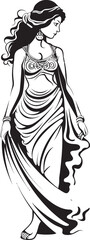 Athenas Radiance Iconic Emblem of Greek Beauty Grecian Grace Vector Logo of Ancient Beauty