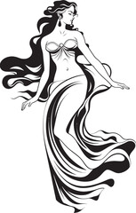 Harmonious Hellenism Iconic Emblem of Greek Beauty Ethereal Enchantment Vector Logo of Ancient Beauty