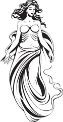 Olympian Odyssey Symbol of Divine Femininity in Vector Aegean Splendor Iconic Greek Woman in Vector Form