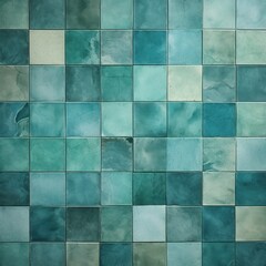 Teal marble tile tile colors stone look, in the style of mosaic pop art