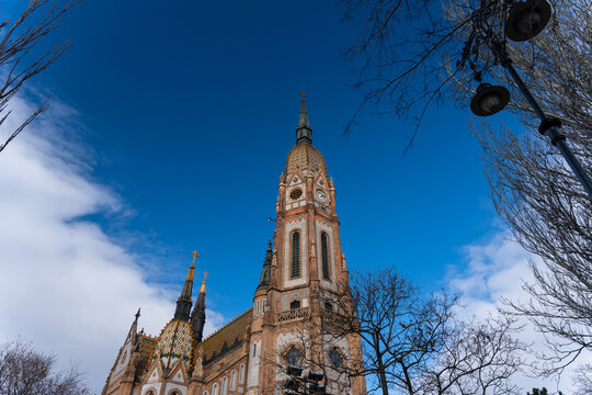 Budapest, Hungary - February 3, 2024: Szent Laszlo Church.