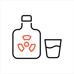 Toxic icon editable stock vector stock