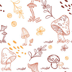 Line pattern design automn mood