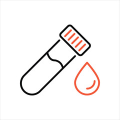 Blood Test icon editable stock vector stock