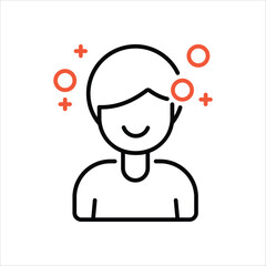 Drunk icon editable stock vector stock