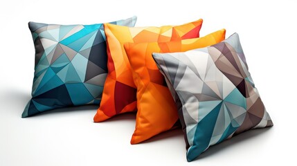 Vibrant Geometric Patterned Throw Pillows for Modern Home Decor