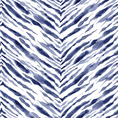 eamless pattern with Hand Painting Abstract Liquify Watercolor Zebra Tiger Stripes Pattern - 760766078