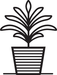 Botanical Elegance Exotic Foliage Vector Logo Verdant Vision Wide Leaves Icon Symbolism