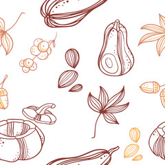 Autum Pattern Design with pumpkin