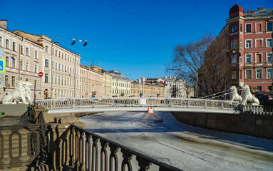 Lions Bridge
Pedestrian bridge in St. Petersburg