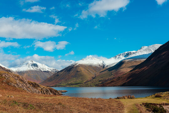 Wasdale valley with Wastwater and Scafell