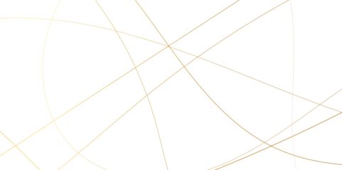 Foto op Plexiglas golden chaotic lines abstract geometric pattern textrue. vector illustration. geometric design created using light gold digital net web line tecnology. white color in backdrop. © Marco