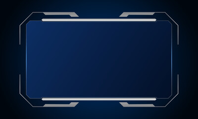 Sci fi futuristic user interface, HUD template frame design, Technology abstract background