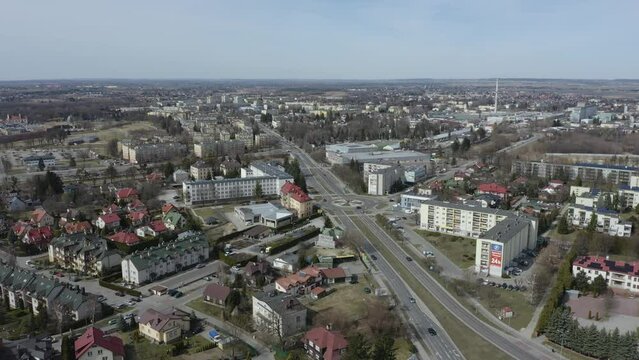 Beautiful Panorama Zamosc Aerial View Poland
