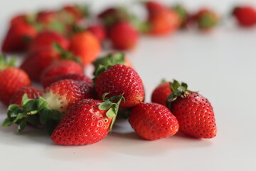 Vibrant fresh strawberries ideal for healthy snacks and desserts