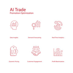 Trade Promotion Optimization Vector Symbol Pack Improving Sales Efficiency