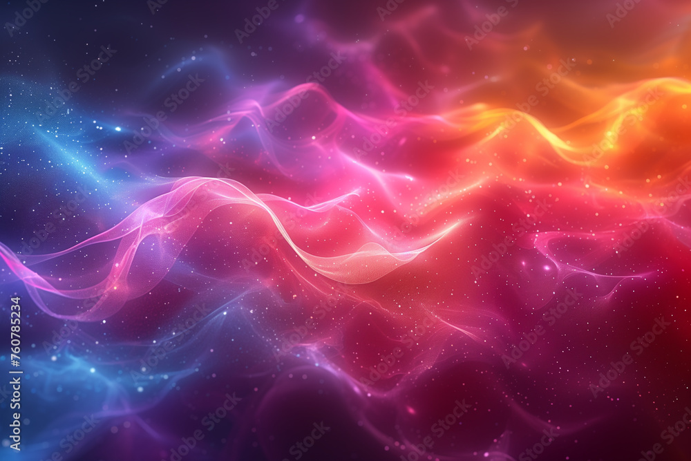 Poster blurred colorful abstract background. smooth transitions of iridescent colors. colorful gradient. ra