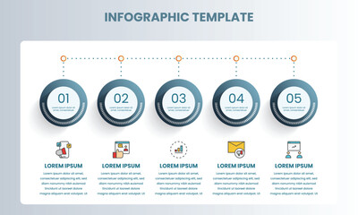 Professional Infographic Template Featuring Business Icons