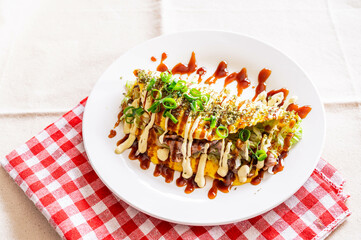 レンジで作ったとん平焼き