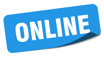 online sticker. online label