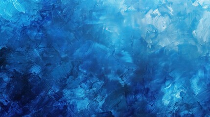 Close up abstract acrylic blue painting textured background. AI generated image - obrazy, fototapety, plakaty