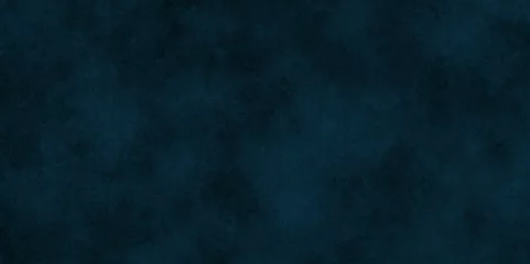 Fotobehang Abstract classic blue grunge decorative navy dark wall background. Blue grunge marbled texture banner background. Black and blue grunge background with space view. Light blue grunge paper textrue. © Marco