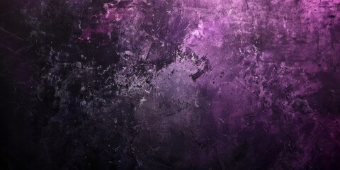 Grunge Background Texture in the Colors Black and Purple created with Generative AI Technology - obrazy, fototapety, plakaty