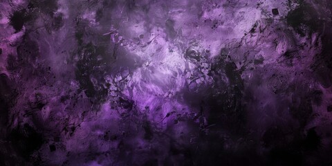 Grunge Background Texture in the Colors Black and Purple created with Generative AI Technology - obrazy, fototapety, plakaty