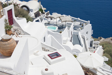 Santorini vista dall'alto