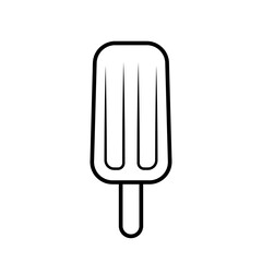 ice cream black outline icon, simple summer symbol