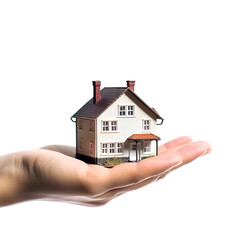 home residential house structure with white background