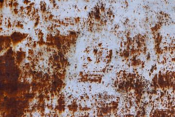 Texture of a rusty metal panel