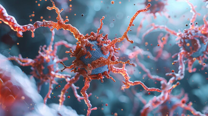 Festive red and blue ornaments adorn a snowy Christmas tree, bringing a touch of color to the cold winter scene