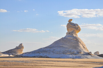 Rock formation white desert Egypt