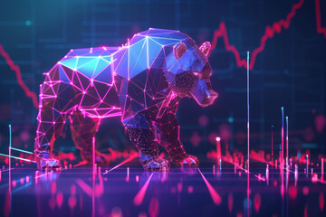 Bear on the stock exchange. Trading on the stock exchange, charts, bearish play