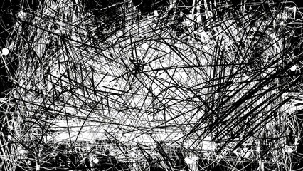 Abstract black and white grunge background. Distress overlay texture.
