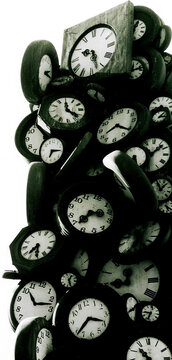Abstract clock Paris France