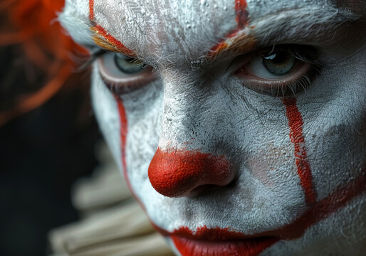 Pierrot, character of pantomimic theater and commedia dell'arte, a form of improvised comedy theater. AI generated