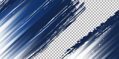 Foto auf Glas Dots pop art sport style vector illustration Abstract dark blue abstract background. © nurin