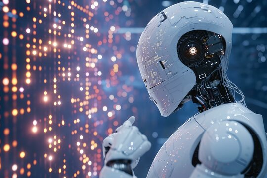 Transformative Artificial intelligence. Robot computer idea. Generate Ai