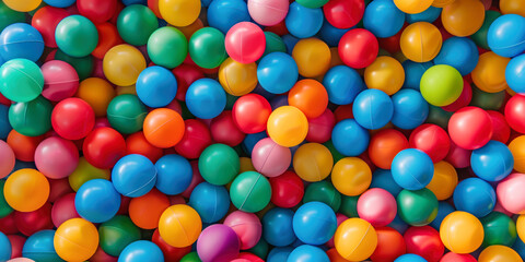 Fototapeta na wymiar colorful balls from the ball pool