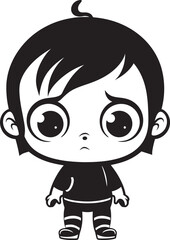 Disheartened Dave Disheartened Cartoon Boy Emblem Melancholic Mark Melancholic Little Boy Symbol