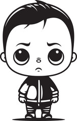 Heartbroken Hector Heartbroken Little Boy Symbol Troubled Tanner Troubled Cartoon Boy Logo